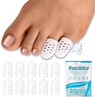 Vista 1 de Protector de Dedo Meñique, (20 piezas) Puntada Transpirable, Funda de Gel para Dedos, Cubiertas para Dedos Ideales para Ampollas, Callos, Dedos