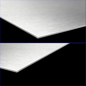 8 Pack 304 Stainless Steel Sheets 200x150mm Flat Metal Sheets | 304 Stainless Steel, 200x150mm, 0.5mm Thick, Cold Rolled, No Protective Film, Model Making, Workshop Panels