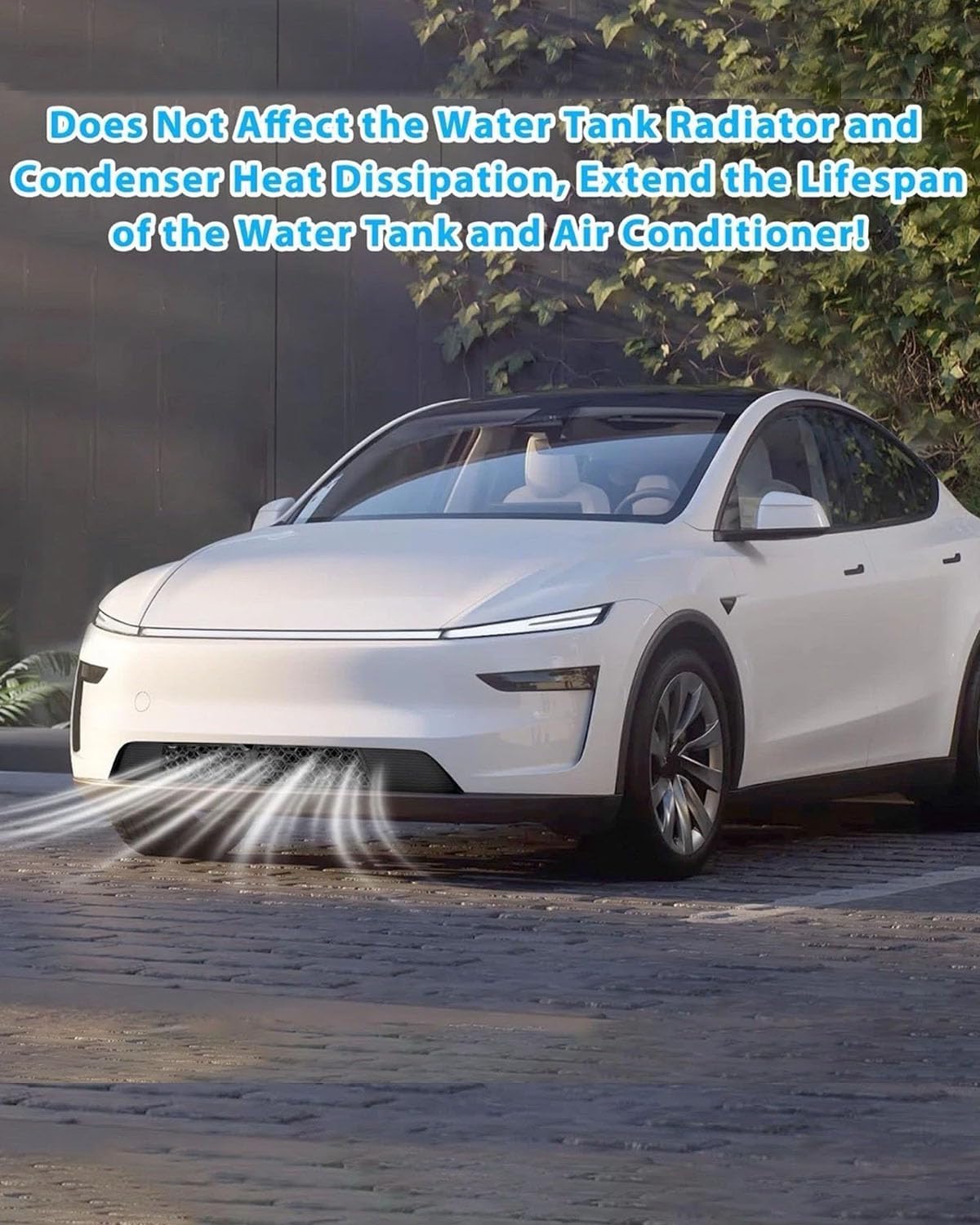 Front Grill, Front Bumper Lower Grille Trim Panel Air Inlet Vent Grille Cover Compatible with Tesla Model Y Juniper