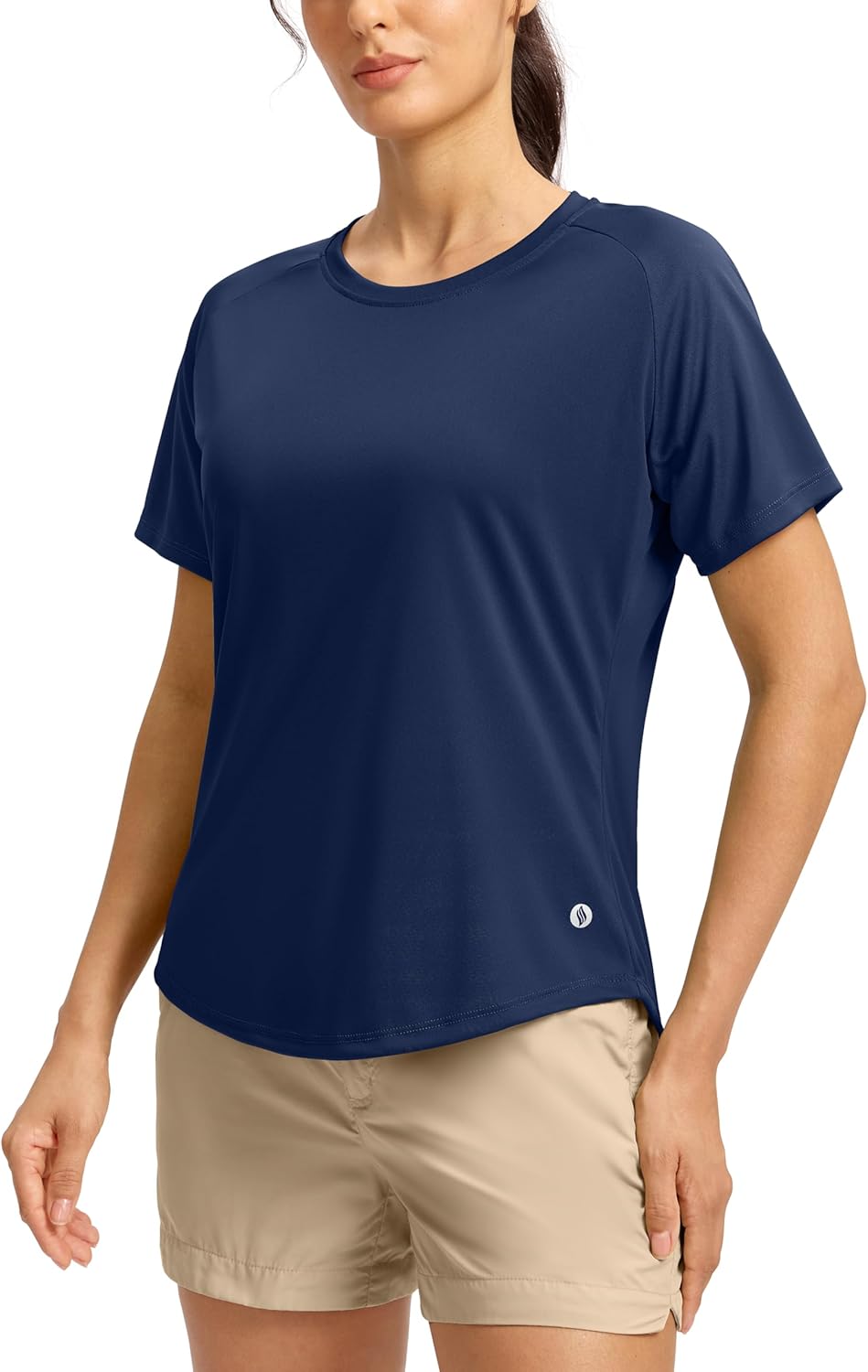 SANTINY Women's Short Sleeve Shirts UPF 50+ Sun Protection Moisture Wicking T-Shirts Hiking Athletic Workout Tops for Women