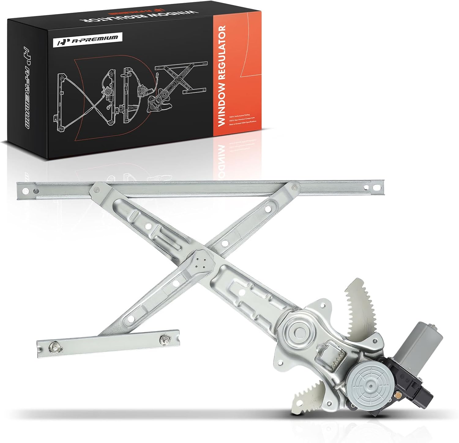 A-Premium Front Driver Side Power Window Regulator with Motor (6-Pin)