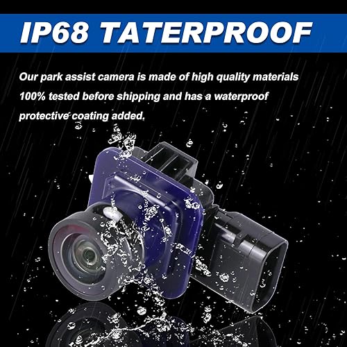 Miniatura 5 de Cámara de respaldo compatible con Ford Explorer 2011 2012 2013 2014 2015 Vista trasera sin línea de pista blanca Reemplazo # DB5Z-19G490-A