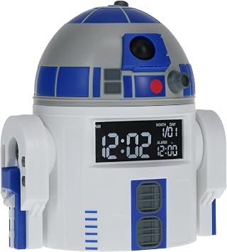 Paladone R2D2 Alarm Clock - Perfect Decor for Star Wars Fans - USB Cable Included - 13 cm (5) Tall