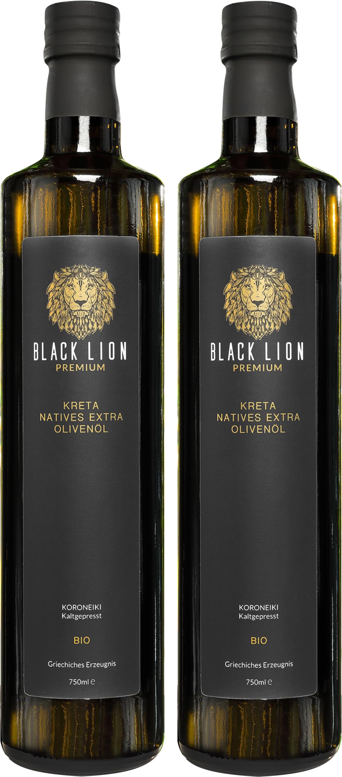 Kreta | grecka ekologiczna oliwa z oliwek tłoczona na zimno, natywna ekstra | łagodno-owocowo-pyszna | 100% oliwka Koroneiki Premium (2 x 750 ml)