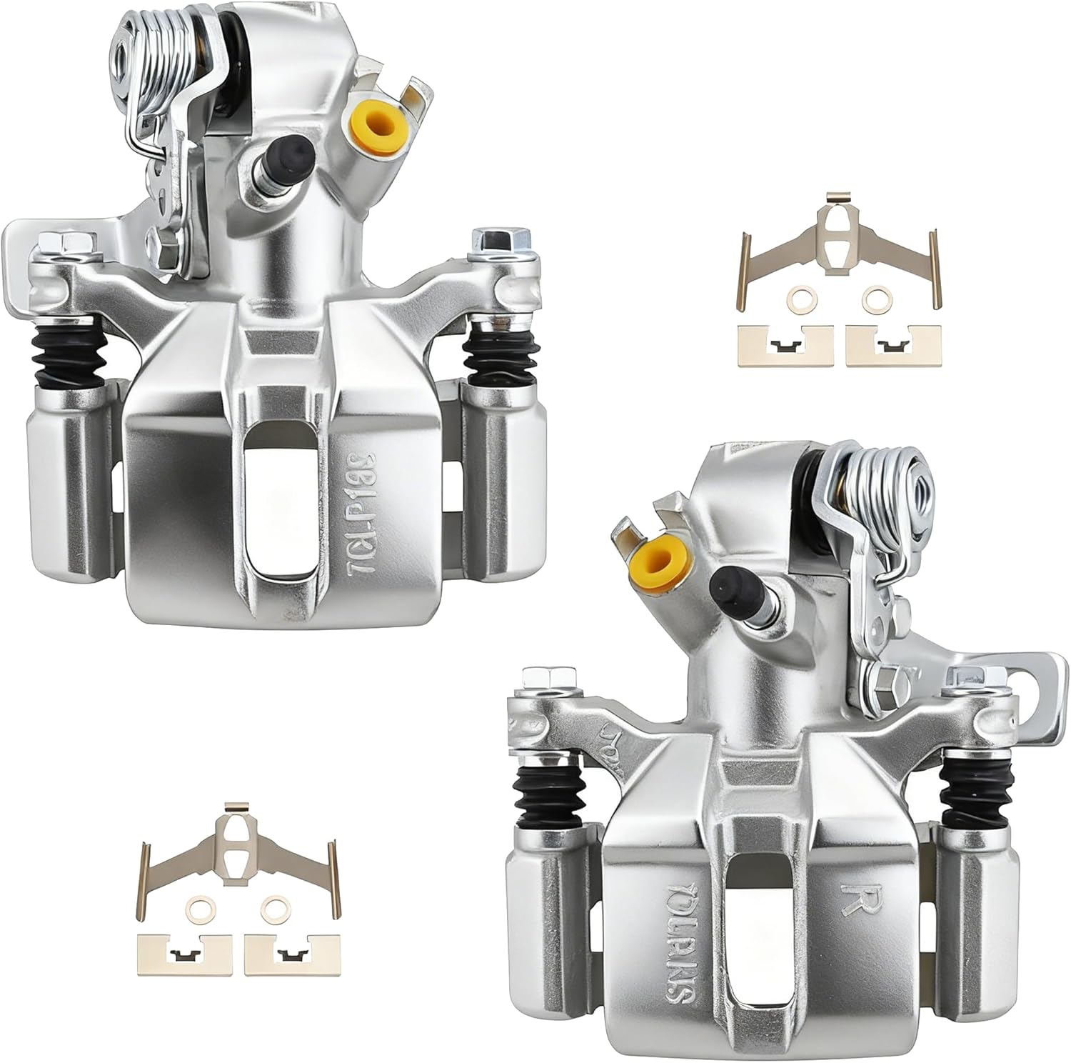 DRIVESTAR 19B1556 19B1557 Rear Brake Calipers, 1994-2001 for Acura Integra, 1992-1995 & 1999-2000 for Honda Civic/ 1993-1997 for Civic del Sol