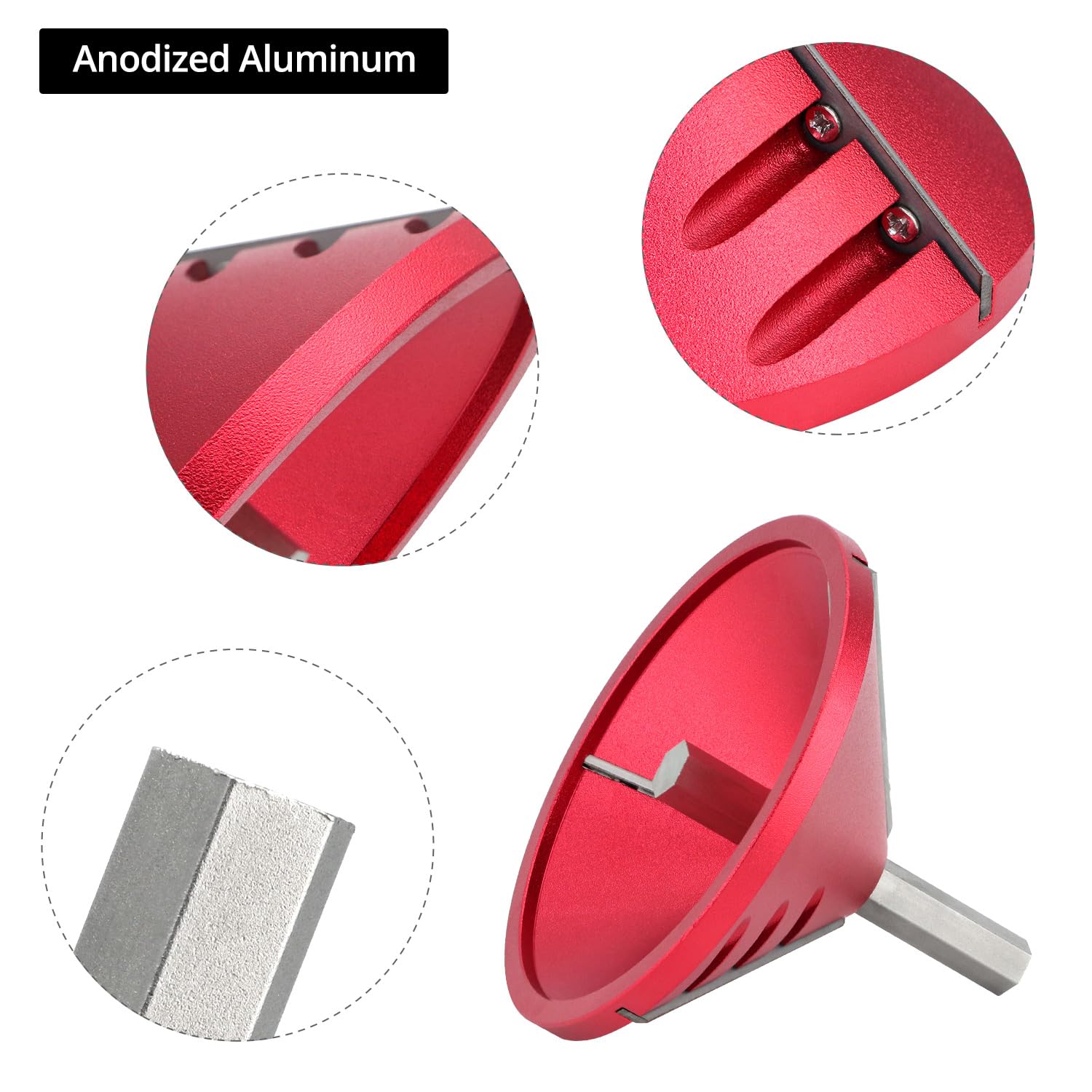 QWORK 2-in-1 PVC Pipe Deburring & Chamfer Tool - Inner/Outer Reamer Pipe Deburring Tool for 0.75" to 3.5" OD & 0.92" to 3.89" ID