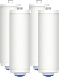 Waterdrop 5 Micron Sediment Water Filter Replacement Cartridge for WD-BG100 Mega Spin Down Whole House Water Filter System, 10" x 3" PP Cotton Filter Replacement Cartridge Pack of 4