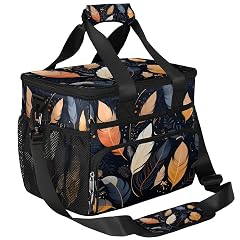 Lunch Box for Men Heavy Duty Insulated Lunch Bag for Women Ethnic Feathers Lunchbox for Adults Lunch Cooler