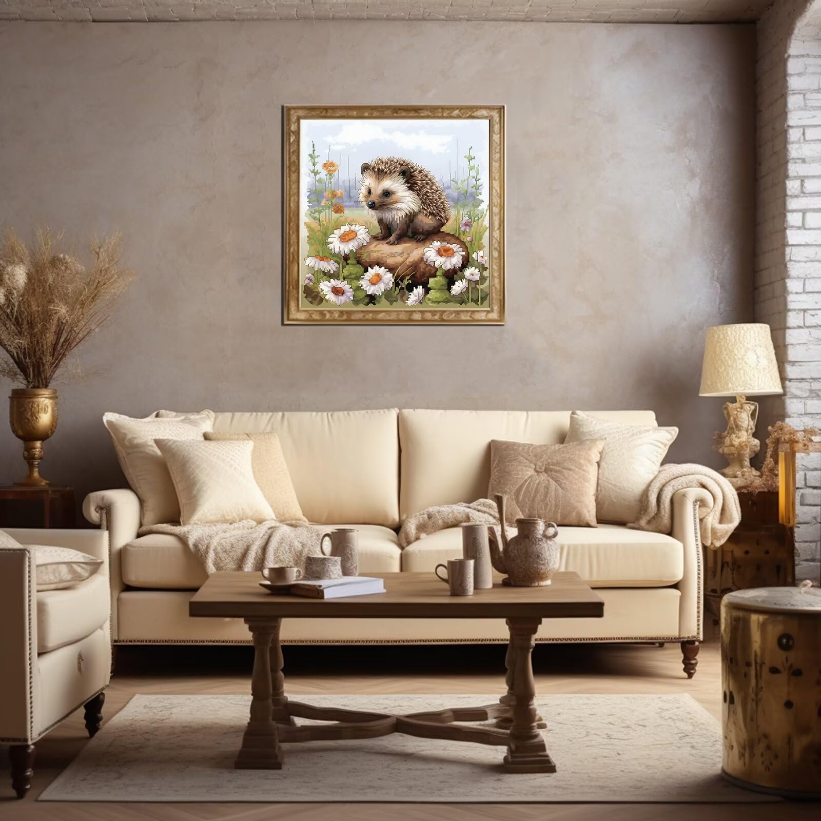 Cross Stitch Kits voor Beginner Mooie Pauw Ambachten 11CT Gestempelde Kruissteek Voorgedrukt Patroon Borduurwerk DIY Kinderen Volwassen Woondecoratie 16x20 inch