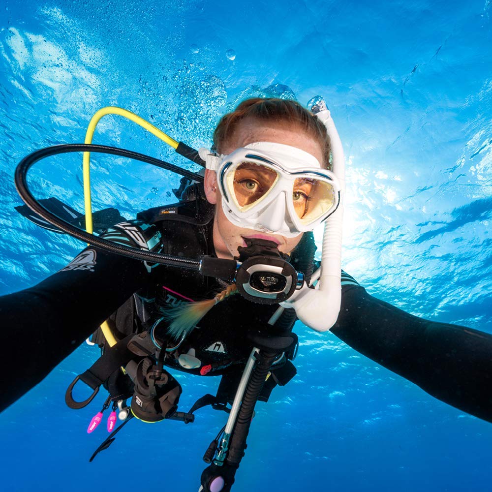 Tusa Paragon scuba diving mask pro filtro UV lenti correttive compatibili