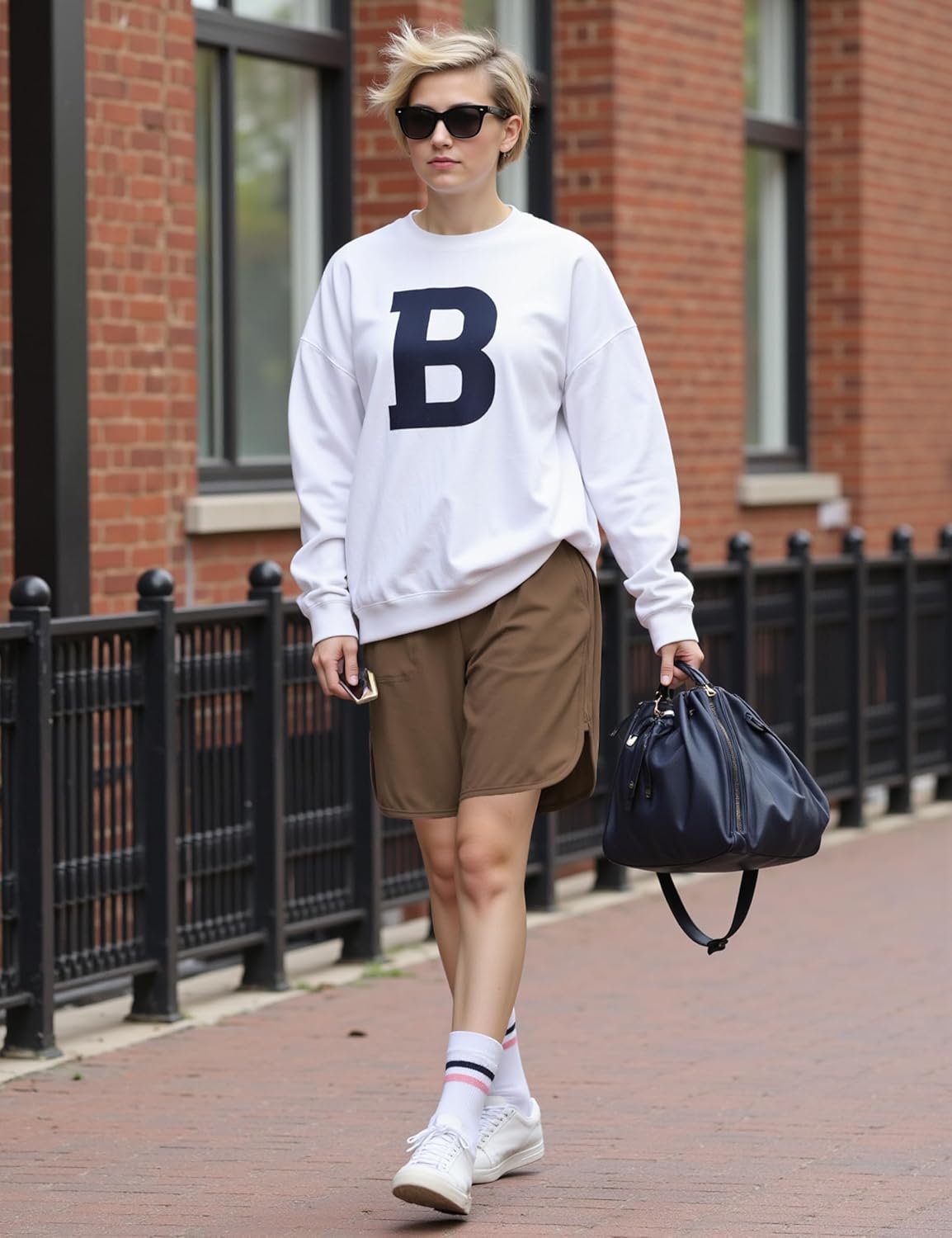 Quenteen Womens Sweat Shorts Casual Summer Loose Athletic Short Lounge Running Elastic Waist Shorts with Pocket - Image 6