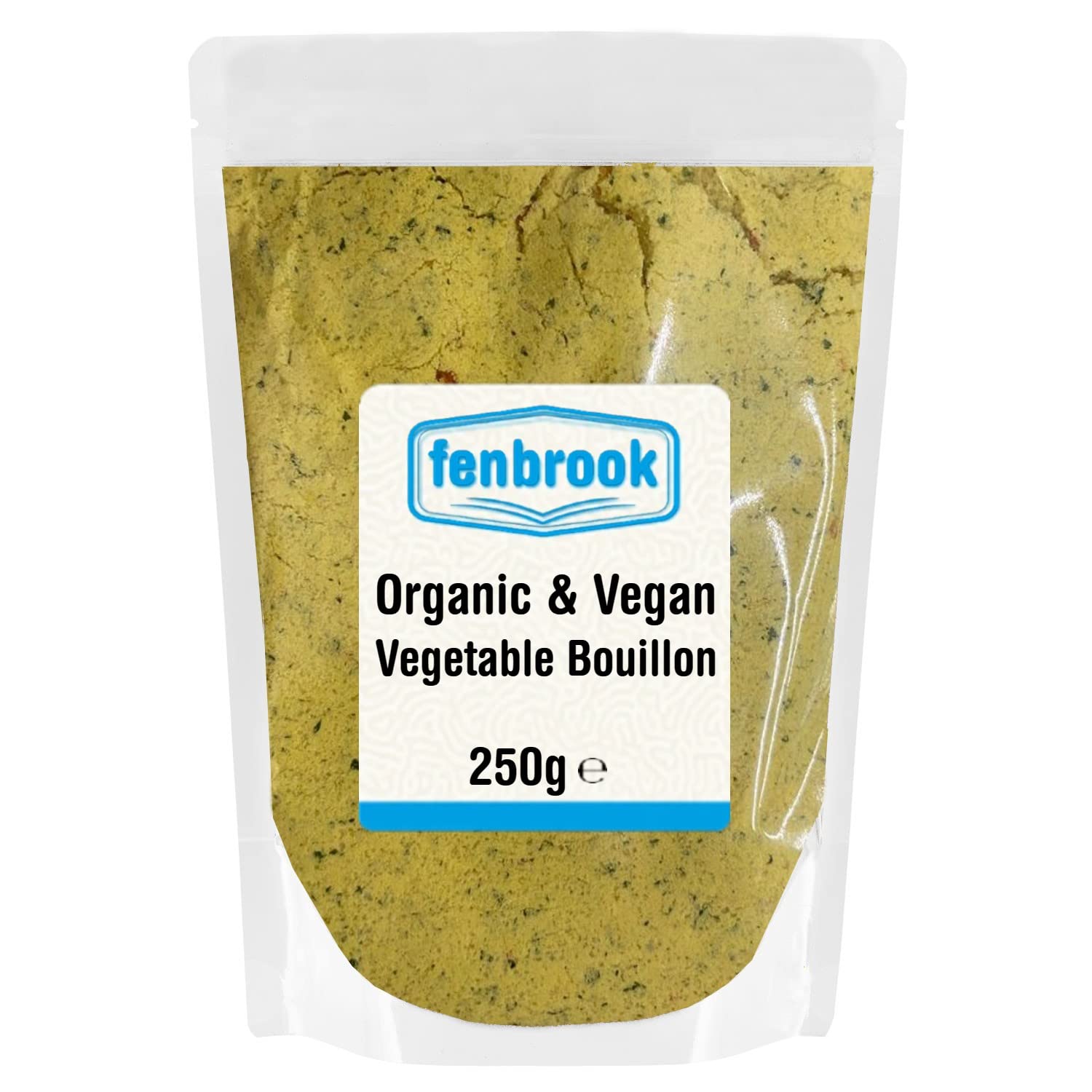 Organic Vegan Vegetable Bouillon 250g | Certified Organic | by Fenbrook Organic, Original Swiss Recipe
