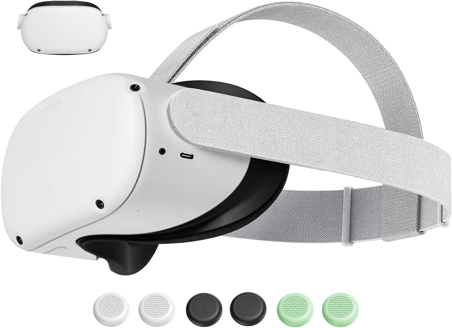 Original Replacement Head Strap for Meta Oculus Quest 2, Enhanced Comfort and Gaming Immersion VR Accessories Compatible with Oculus/Meta Quest 2 Elite Strap