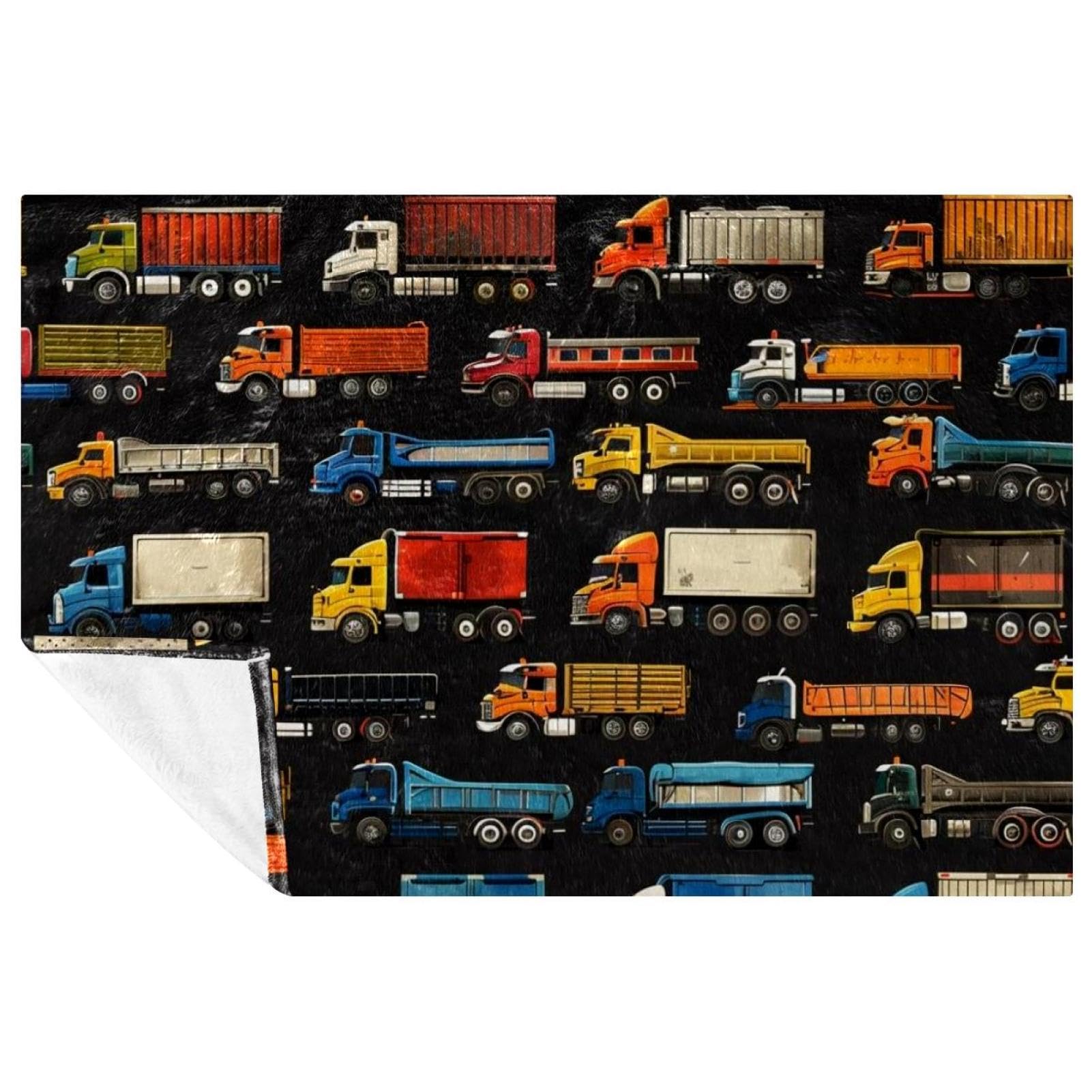 Couverture douce camion chaude et confortable jeté de lit moelleux