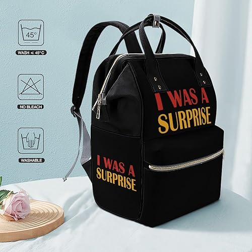 Miniatura 6 de I was A Surprise Waterproof Mommy Backpack Large Capacity Nappy Bag Multifunction Travel Bag