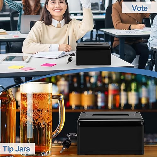 Miniatura 9 de Polmart Sugerencia claratarjeta de presentacióncaja de dibujo con cerradura