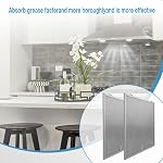2 Pack S99010430-002 Filtre de hotte de cuisine 15-3/4" x 13-7/8" x 3/8" compatible avec les hottes Broan Nutone Kenmore, remplace 4512880 99010430-002 filtre en aluminium pour graisse de hotte de cuisine