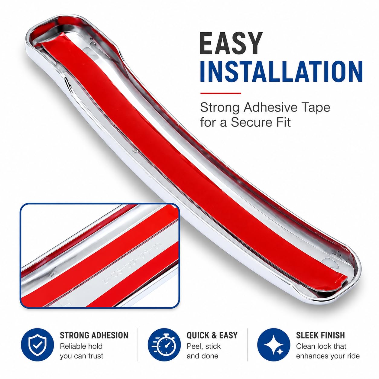 Amazon.com: S SIZVER Triple Chrome Plated Door Handle Overlay