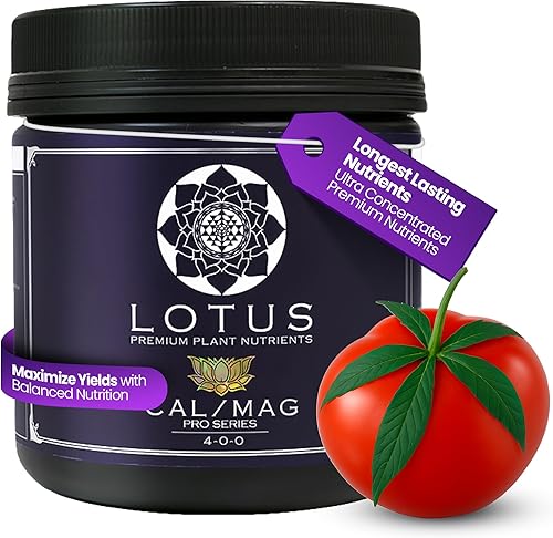 Lotus Nutrients Cal-Mag Pro Series - Nutrientes vegetales en polvo de alta calidad naturales con calcio y magnesio para fibra de coco hidropónica y