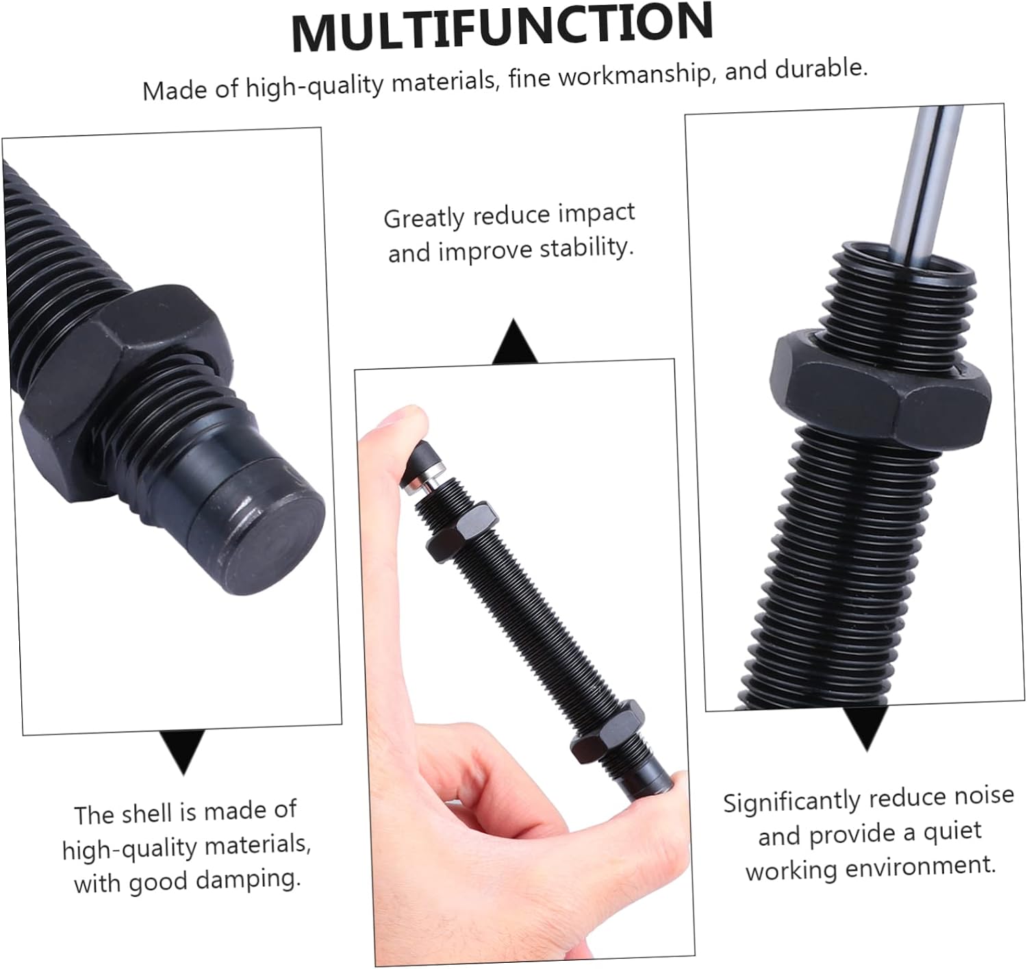 ULTECHNOVO Precision Hydraulic Shock Absorber Noise Reducing Dampening Cylinder Quick Reset Pneumatic Pressure Regulator for Vibration Control
