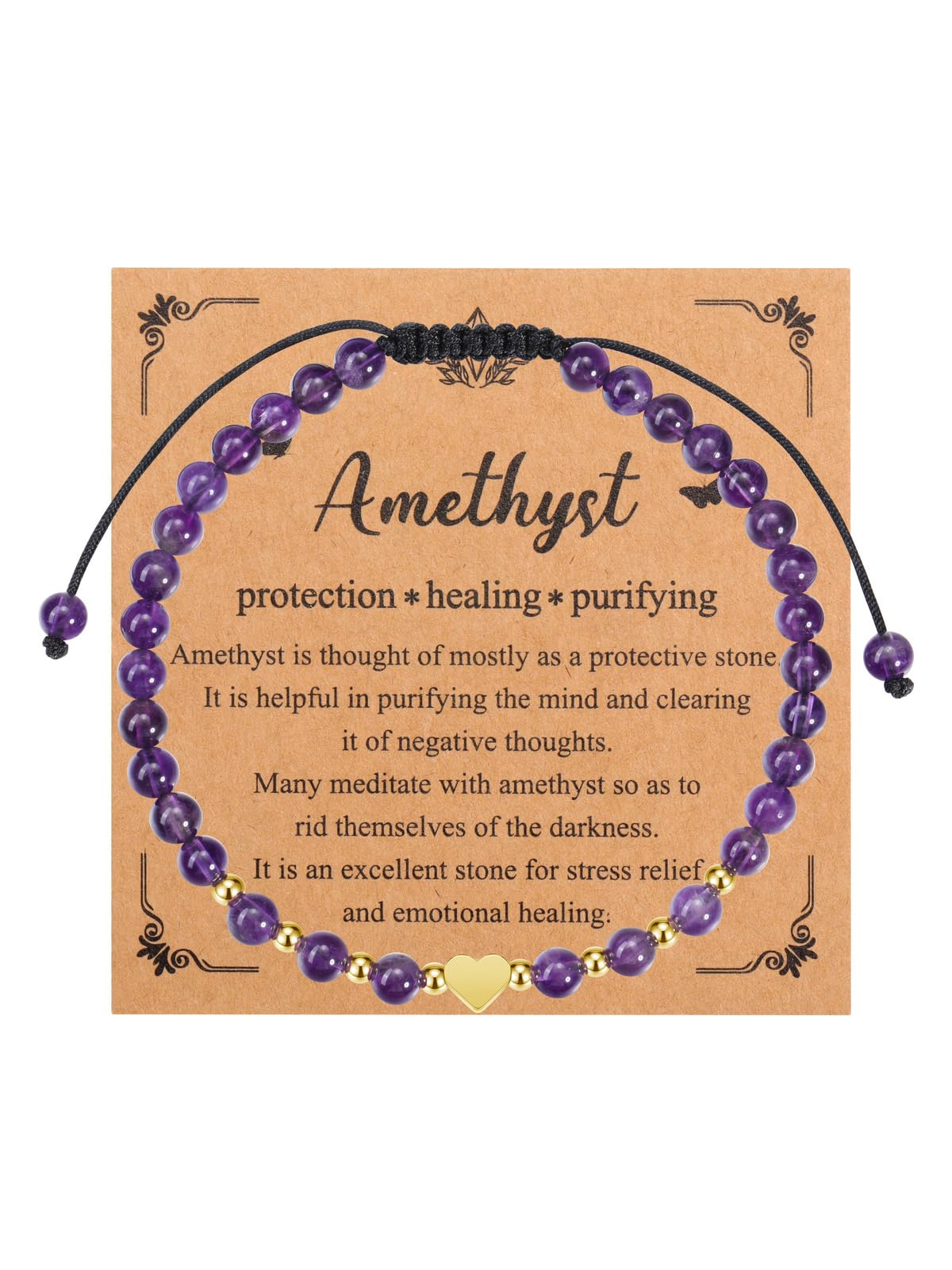 JSDDE 7 Chakra Armband Natürliche Edelstein Armband Heilstei