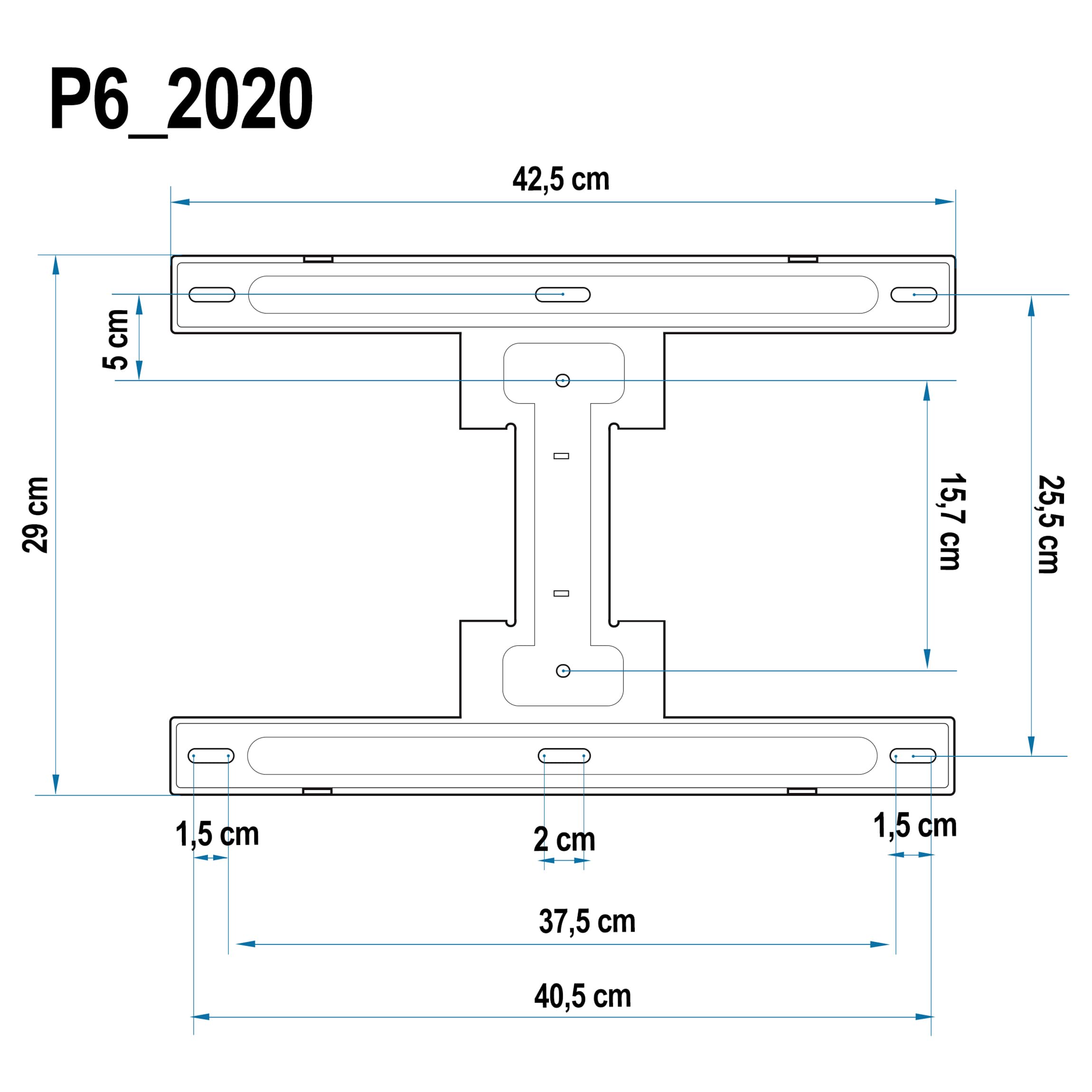 Uniwersalny uchwyt ścienny do telewizorów LCD/LED od 45 do 75 cali (114 – 191 cm), VESA maks. 600 x 400 mm, maksymalny udźwig 45,5 kg