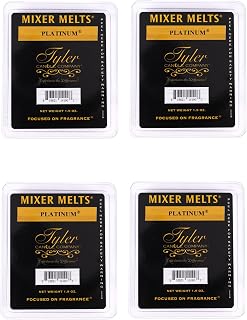 Platinum 1.9 Ounce Scented Mixer Wax Melt Cubes for Tart Burner, Pack of 4