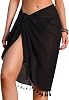 Women Beach Sarong Pareo Swimsuit Coverups for Swimwear Beach Wrap Sheer Short Skirt Chiffon Scarf