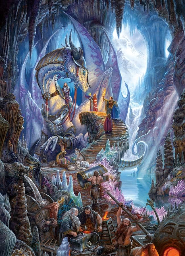 Cobble Hill 1000 Piece Puzzle - Dragonforge - Sample Poster Included