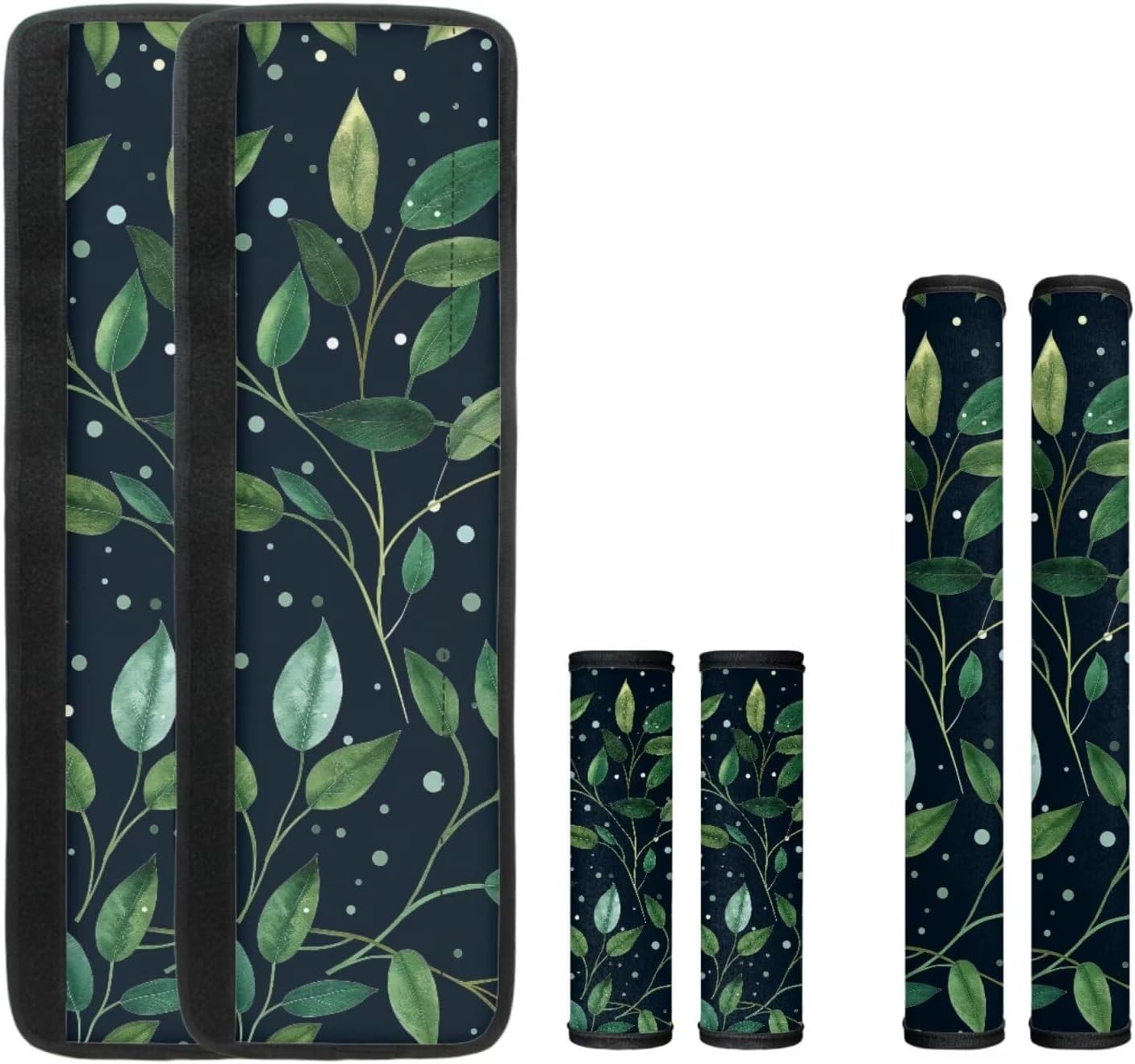 Green Leaves Door Handle Cover Protective Electrical Kitchen Appliances Gloves Fridge Microwave Oven Door Handle Covers Kitchen Appliance Cloth Protector Cup