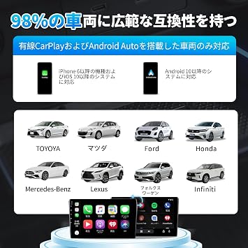 CarPlay & Android Auto Wireless Adapter, Auto Connection, Hands-Free Calling, Music Playback, Supports 5GHz Wi-Fi, Fast and Stable Connection, CarPlay Dongle, Certified