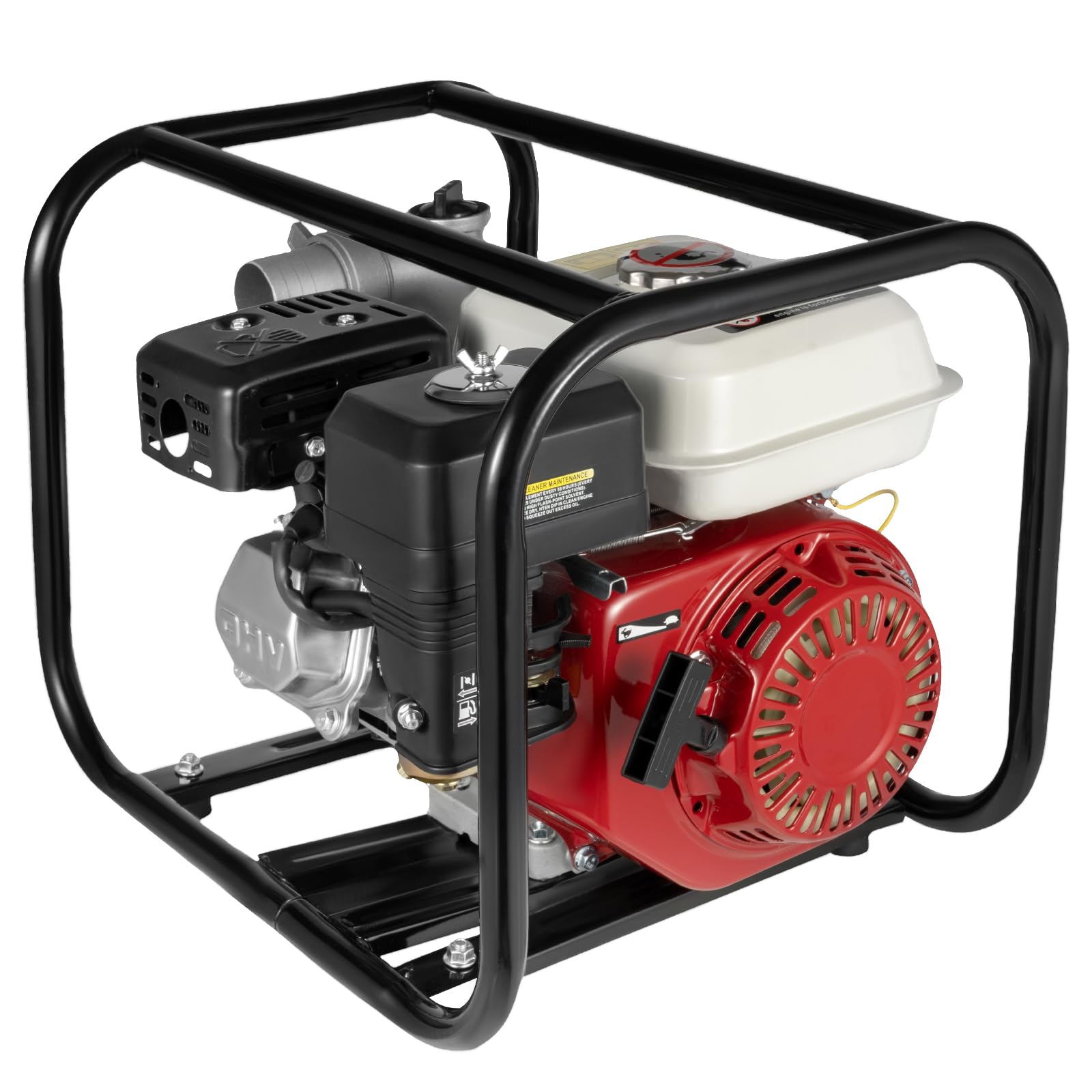 Garbenat Benzine-waterpomp, 4-takt motor, waterpomp, 38 cc, 1,2 kW