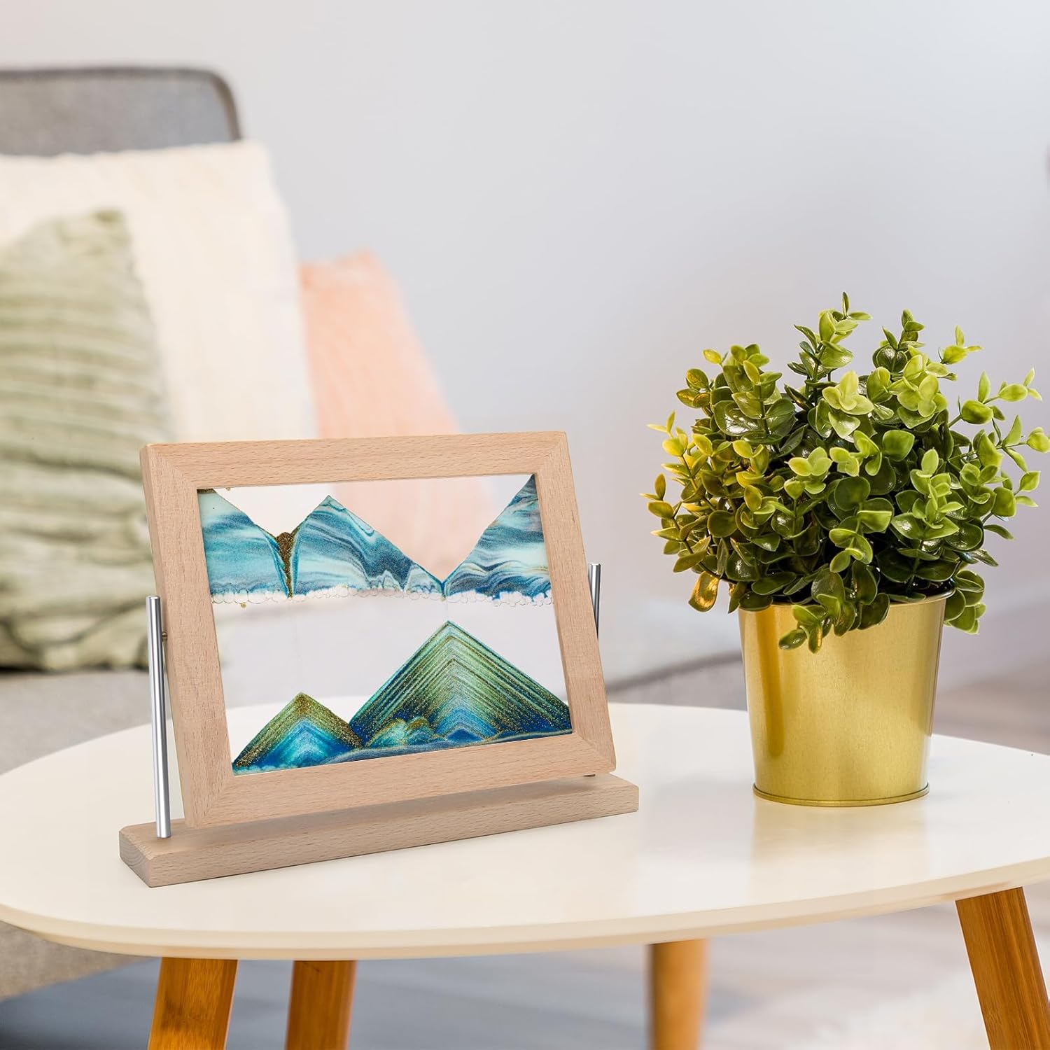 Coitak Moving Sand Art Picture, Dynamic Sand Picture, Desktop Moving Sand Art for Home Decor and Office - Image 5