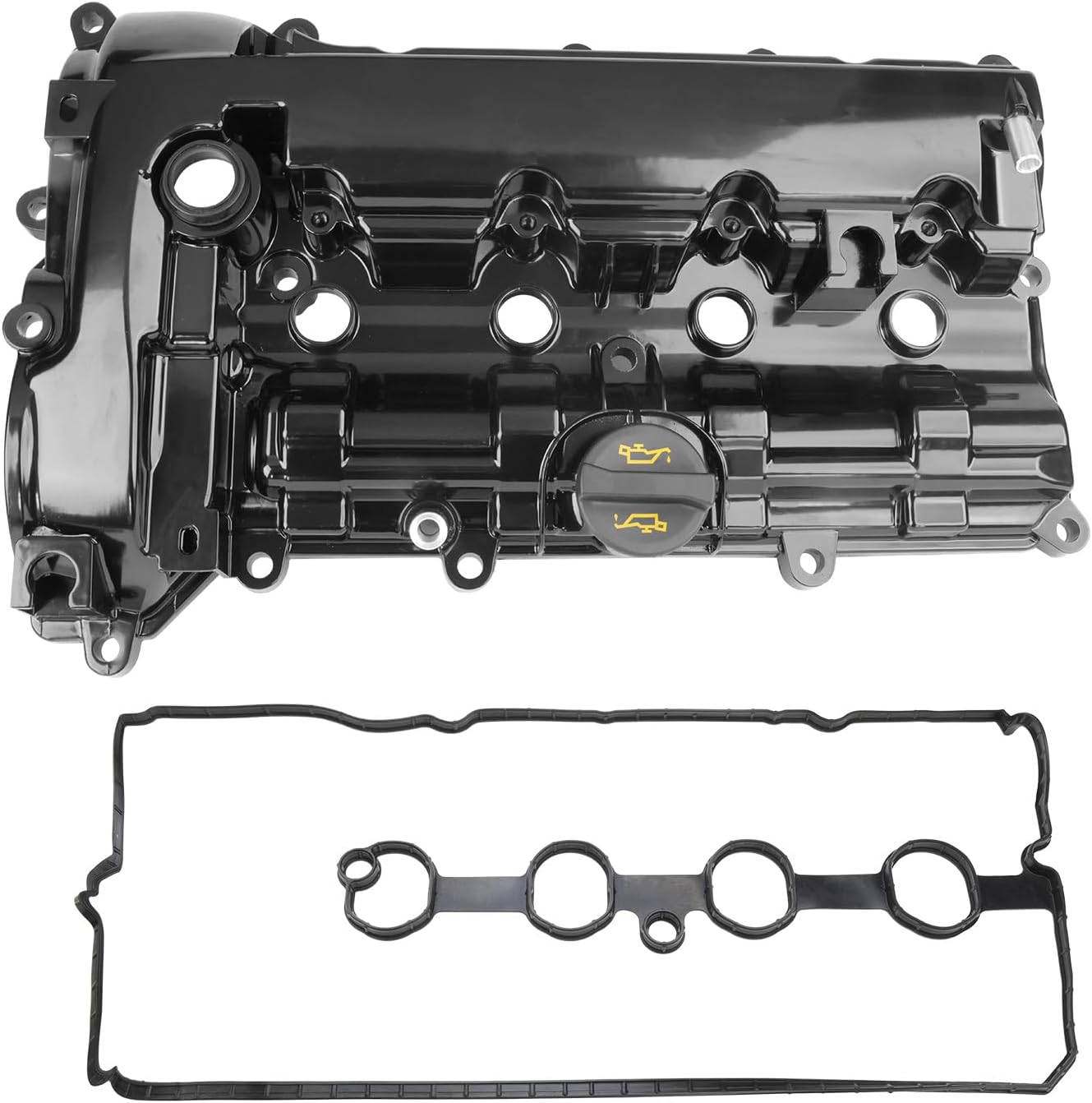 Aluminum Valve Cover Compatible with 2013 2014 2015 2016 2017 2018 2019 2020 2021 2022 Mazda 3 CX-3 CX-5 2.0L L4 Naturally Aspirated