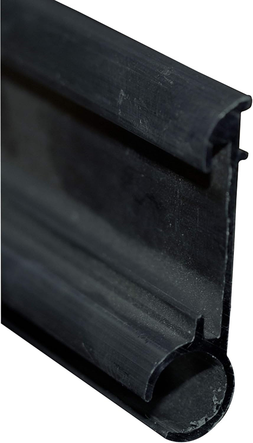 AP Products 021-51002-16 Aluminum Awning Rail with Insert Slot - 16', Black