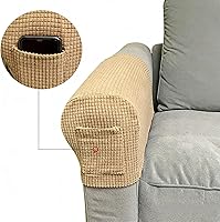 Vista 42 de Fundas para reposabrazos de sofá, fundas para reposabrazos con bolsillo, protector elástico para reposabrazos de sofá, fundas extraíbles