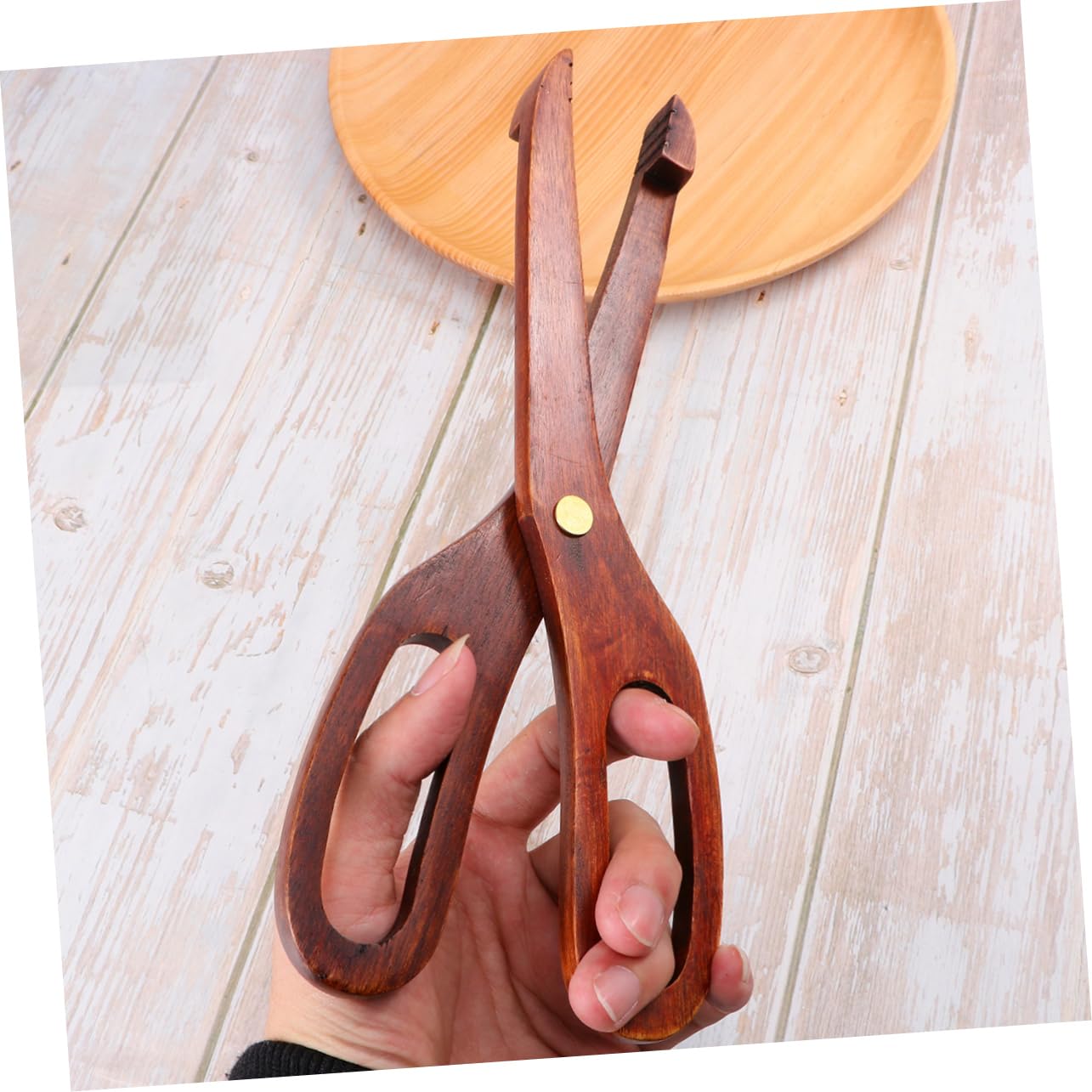 TOPBATHY 3 Pièces clip alimentaire en bois pinces de service en métal pinces de service en bois pince de service de cuisine pinces à pain nourriture agrafe le dessert pinces alimentaires