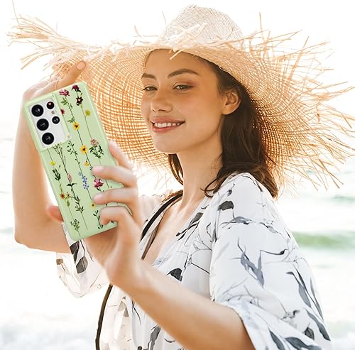 Vista 296 de ZTOFERA Funda protectora delgada para Samsung Galaxy S21 FE 5G, bonito diseño de flores para niñas y mujeres, funda protectora delgada para Galaxy