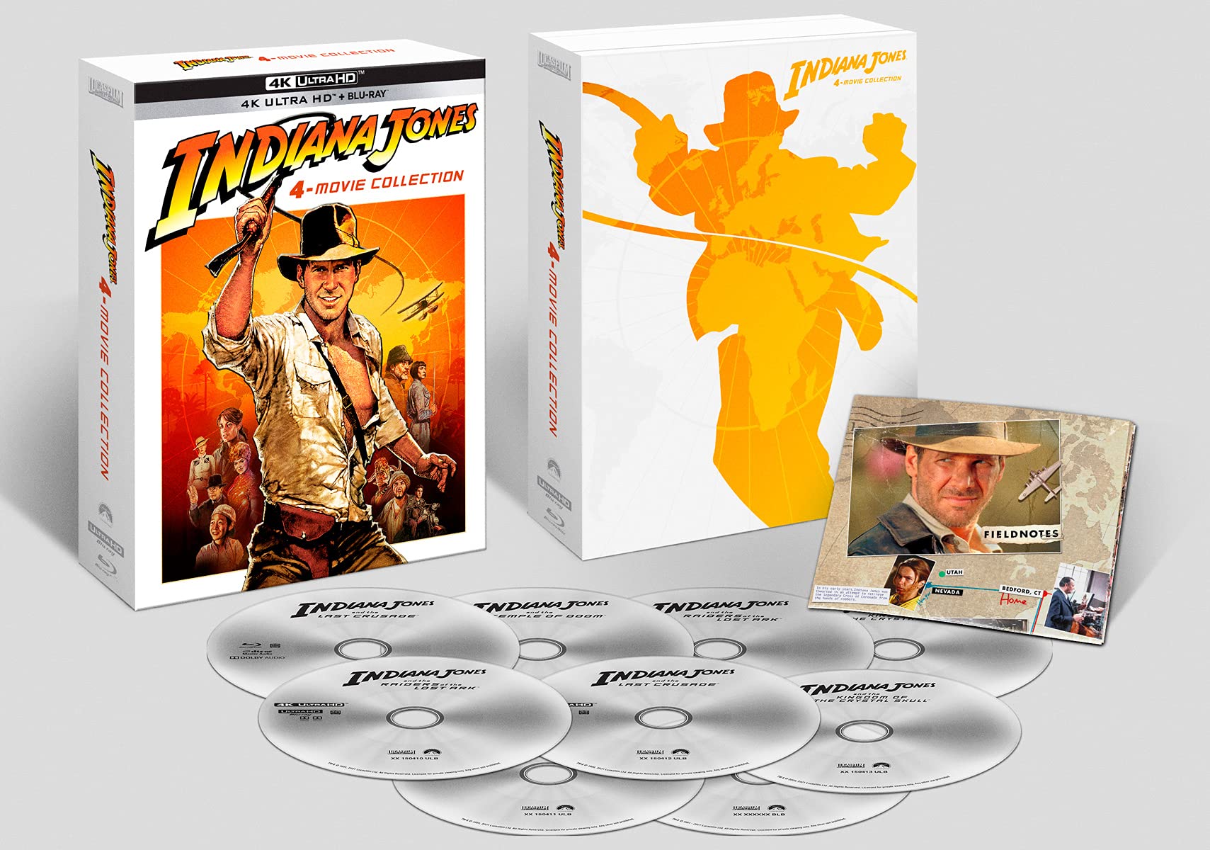 Colección Indiana Jones 4K Ultra-HD Blu-ray l'intégrale des 4 films légendaires en coffret