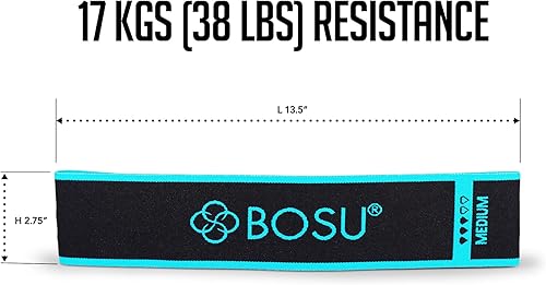 Miniatura 5 de Bosu Bandas de resistencia de tela (paquete de 3), multicolor (72-6920)