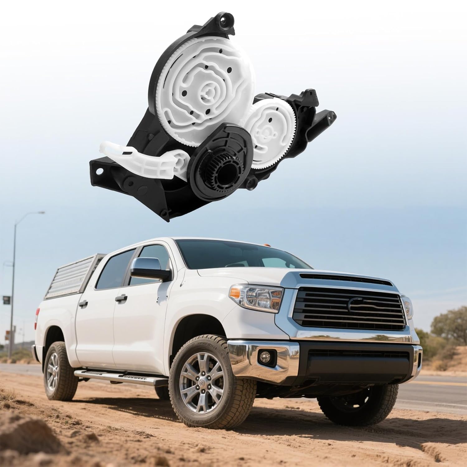 HVAC Blend Door Actuator Replacement for 87106-0C140 871060C140 Fit for Toyota Tundra 2007–2021 Sequoia 2008–2022 Limited Platinum SR5 A/C Heater Air Mix Damper Servo Motor