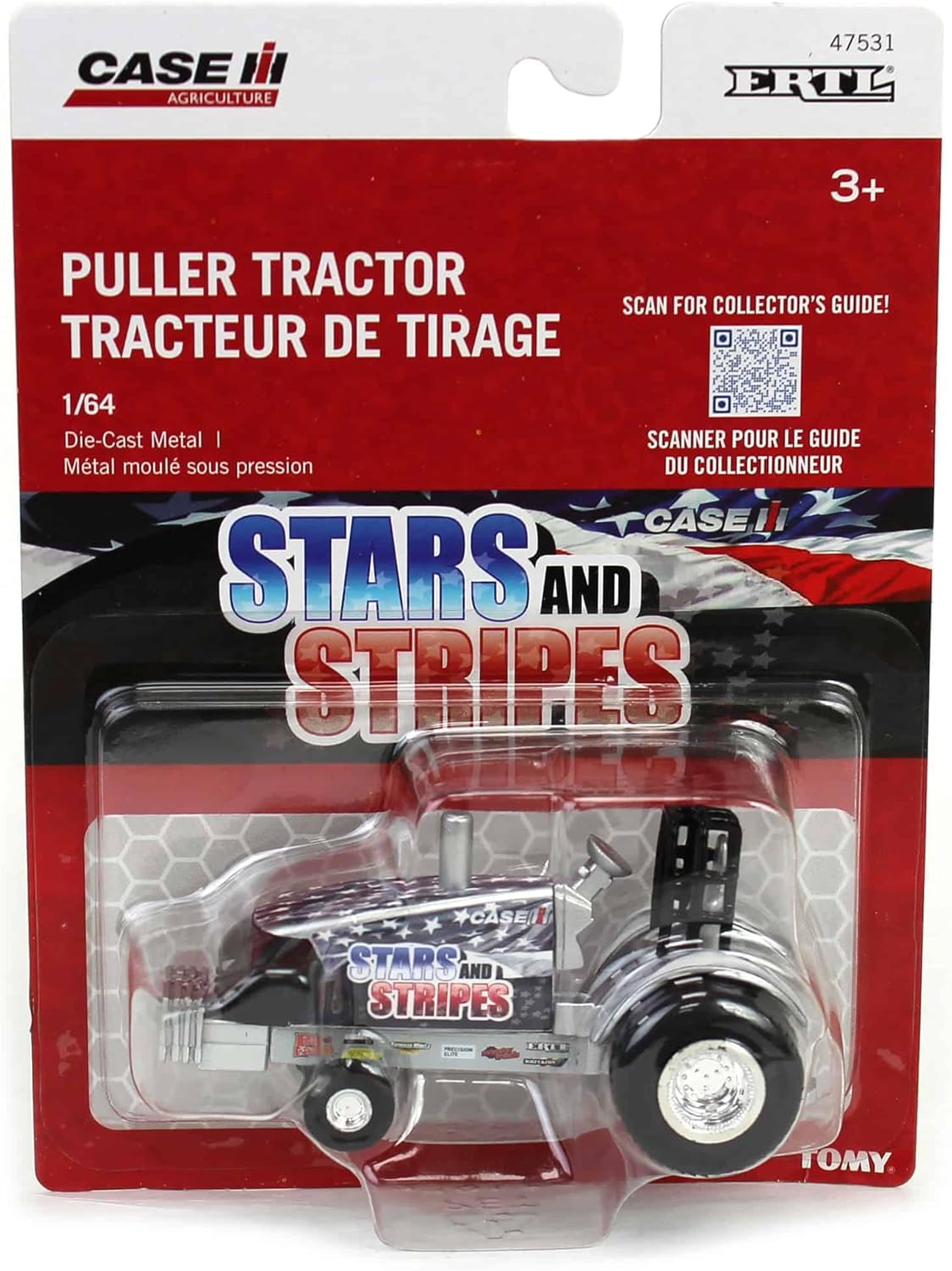 Case IH Chase Unit 1/64 Stars & Stripes Pulling Tractor 47531-Chase