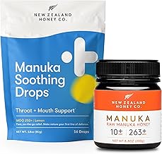 New Zealand Honey Co. Manuka Honey UMF 10+ | MGO 263+ 8.8 oz & Cough Drop MGO 263+ 16 count