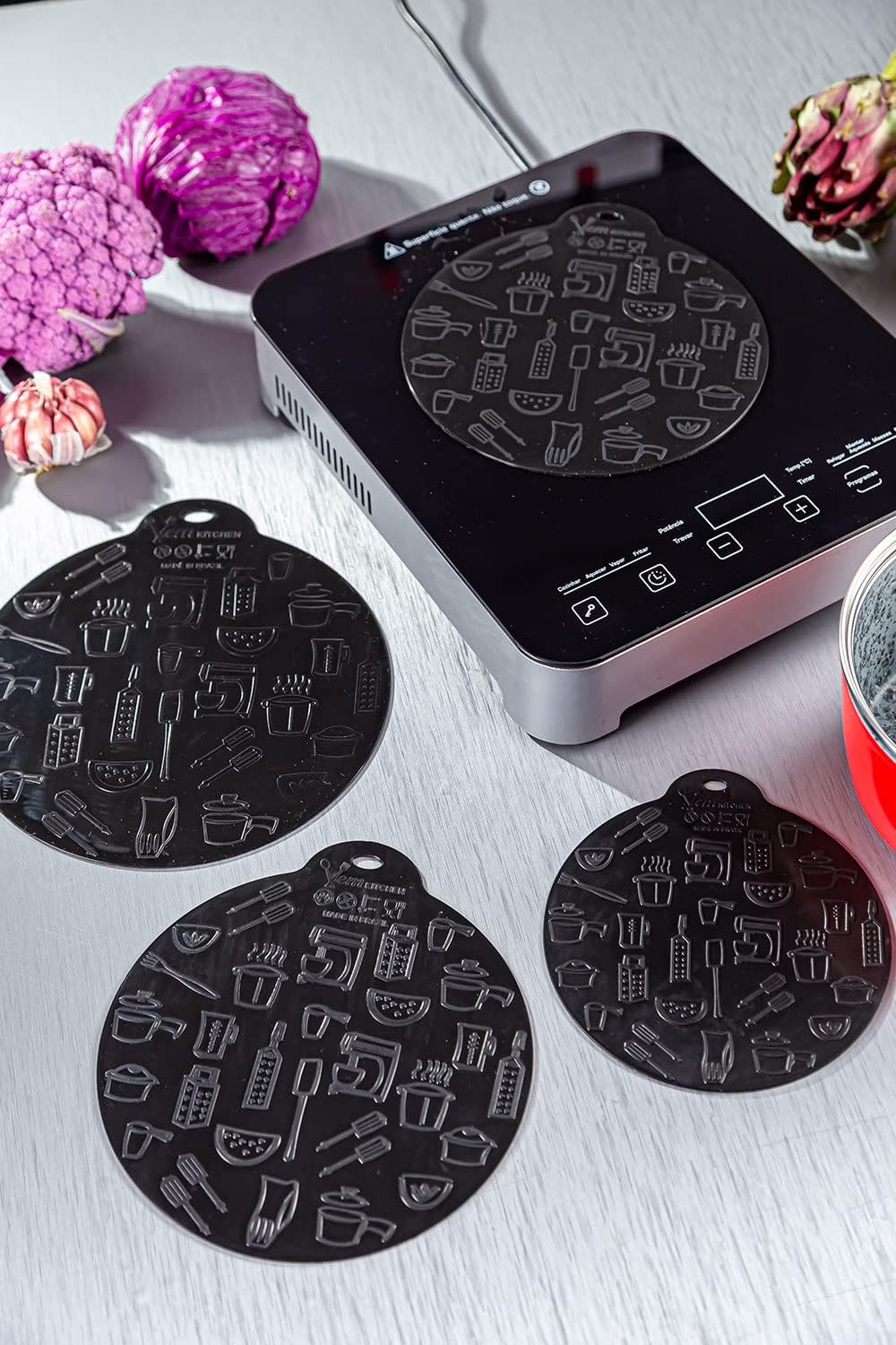 VEM Induction Cooktop Mat Silicone Scratch Protector