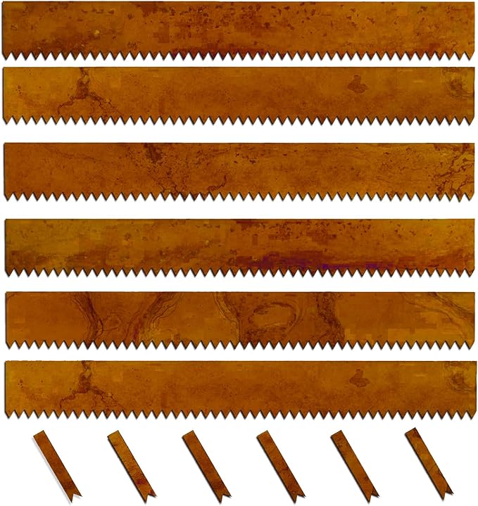 BUYYAH CorTen Steel Landscape Edging with Rust Patina