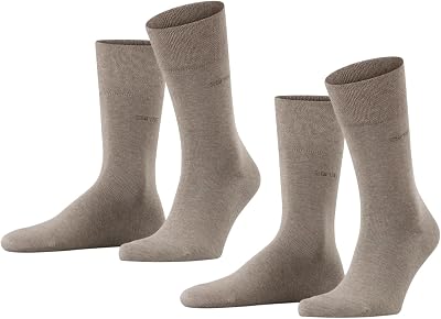 ESPRIT Herren Basic Easy 2-Pack Socken Baumwolle atmungsaktiv | mit glitzerndem Akzentstreifen