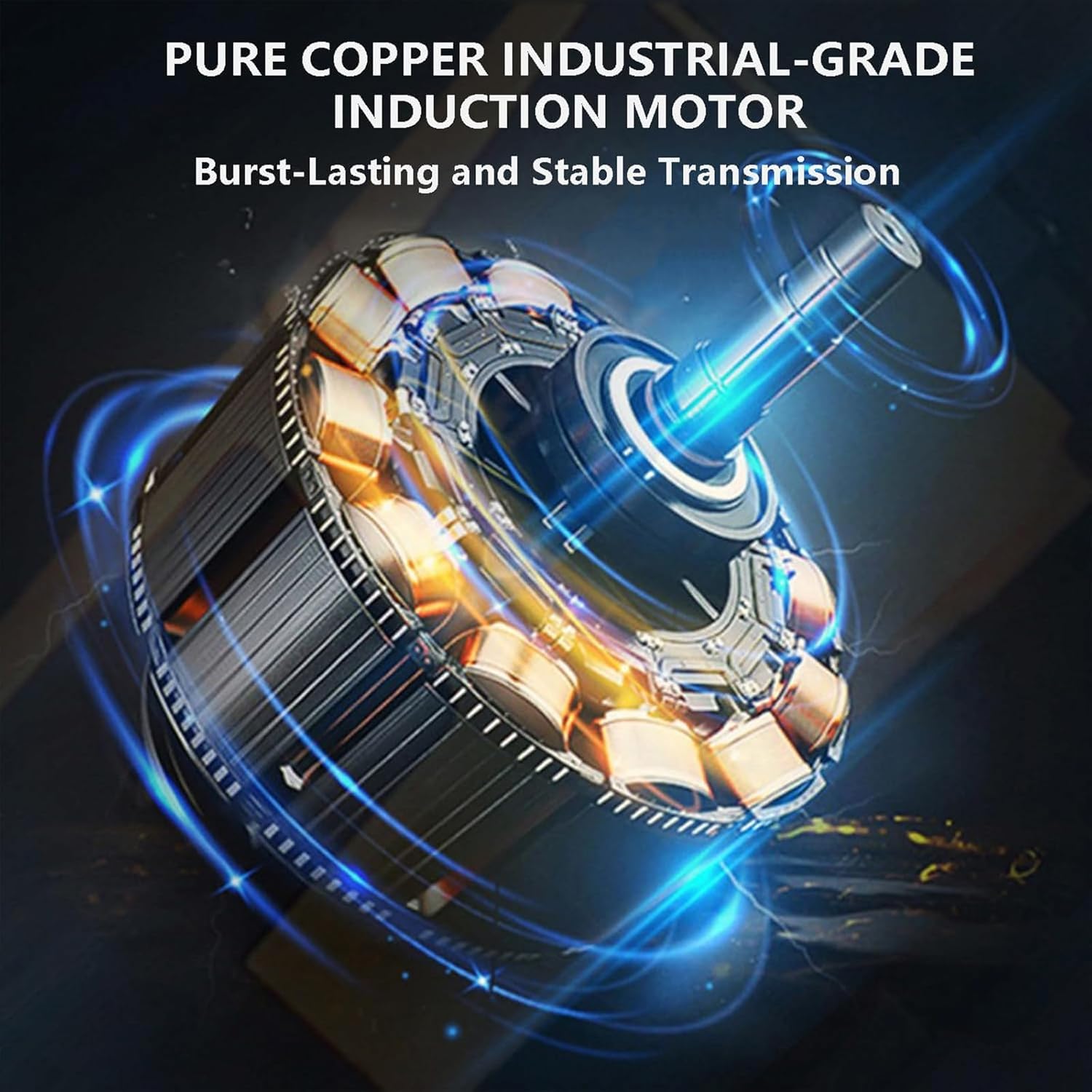 2000W Electric Concrete Grinder, Handheld Floor Polisher with 4 Heads & 3 Discs, 6 Speed Settings, Ideal for Cement, Tile, Marble & Granite Polishing