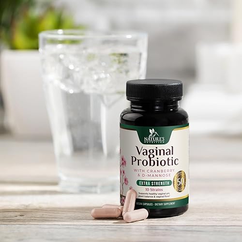 Miniatura 9 de Probióticos vaginales para mujeres, equilibrio de pH, digestivo, UT y apoyo de salud femenina, 50 mil millones de UFC, 10 cepas probióticas,