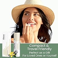 Vista 7 de THENA Natural Wellness Bálsamo labial orgánico e hidratante para labios agrietados y muy secos, tratamiento labial de reparación de barrera