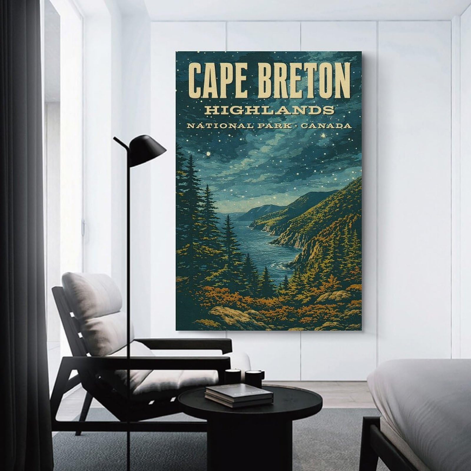 Junmoney Cape Breton Highlands National Park Vintage Decorative Canvas Print, 20x30inch(50x75cm), for Home, Office, Studio Or Guest Room, Canvas Wall Art That Fits Changing Layouts